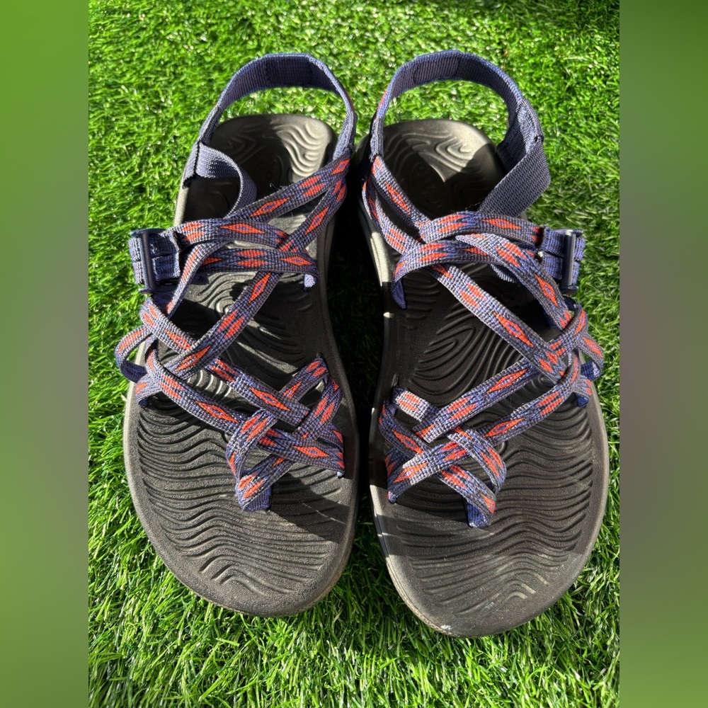 Chaco Women’s Z-Volv X2 Athletic Sandal-Blue Strap Toe Loop